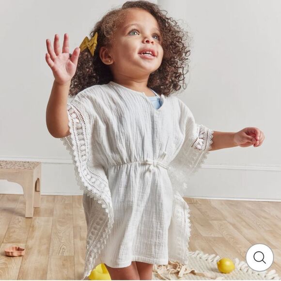 Miniclasix Gauze Poncho Swimsuit Coverup 3/6M - Picture 1 of 6